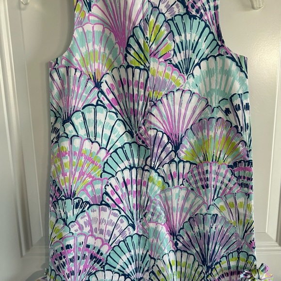 Lilly Pulitzer Seashell Embroidered Colorful Preppy Cute Sleeveless Dress Sz 10 - Picture 4 of 4
